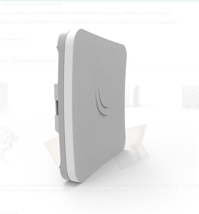 CPE MIKROTIK SXTSQ Lite 5 High Power RBSXTSQ5ND