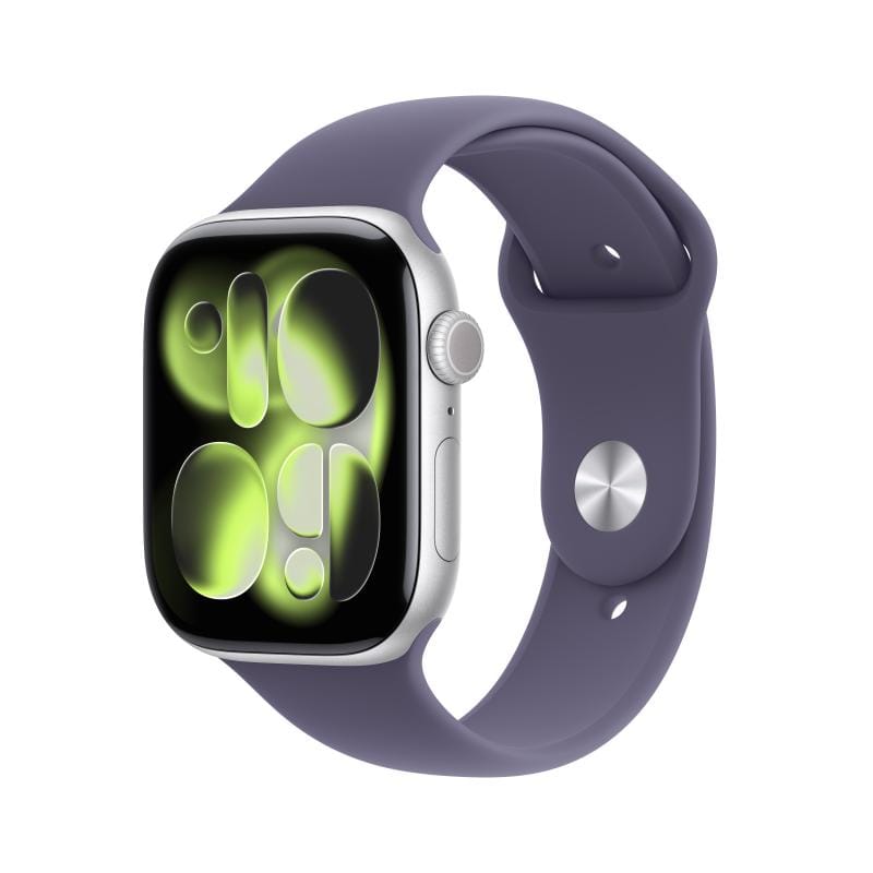 Smartwatch APPLE Watch Series 11 GPS + Cellular 46mm Silver Aluminium Purple Fog