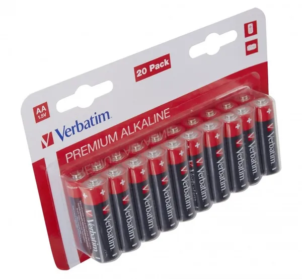 Baterii VERBATIM AA (R6) 1.5V 20 Bucăți