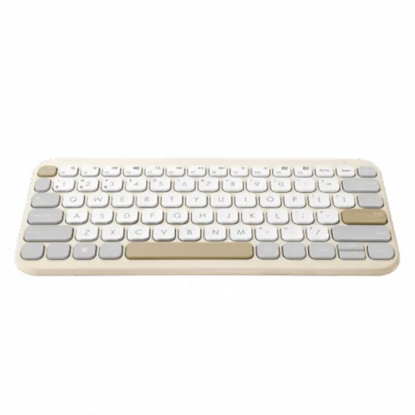 Tastatură ASUS KW100 Wireless Oat Milk 90XB0880-BKB040 - imagine 2