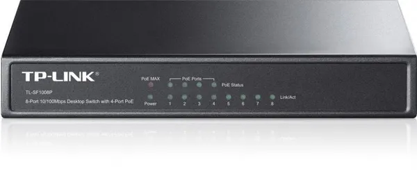 Switch TP-LINK TL-SF1008P 8 Porturi 10/100 Mbps 4 PoE - imagine 10