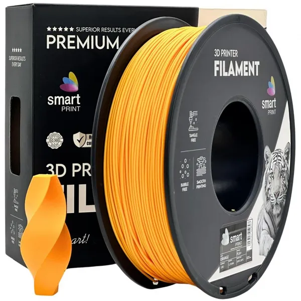 Filament 3D SMART PRINT Prof. Lab PLA+ Portocaliu 1.75mm 1kg
