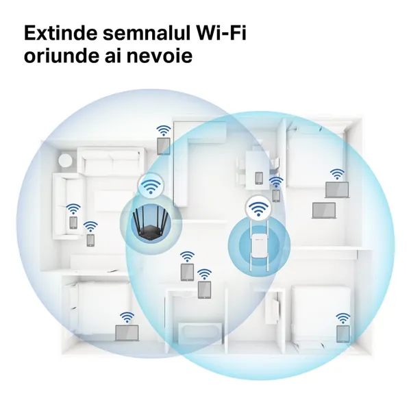 Range Extender MERCUSYS ME50G AC1900 Dual-Band - imagine 4