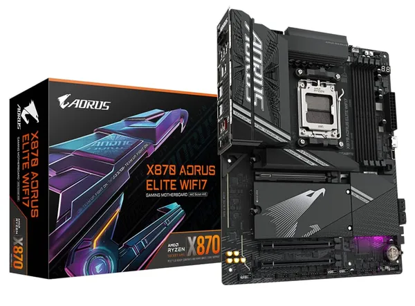 Placă de bază GIGABYTE X870 AORUS ELITE WIFI7 AM5 DDR5 ATX