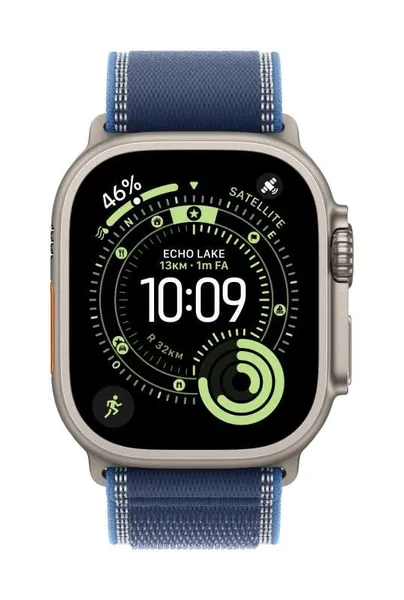 Curea APPLE Trail Loop 49mm M/L Blue/Bright Blue Natural Titanium