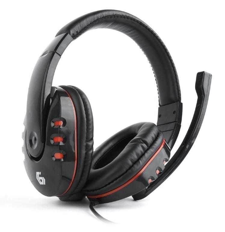 Căști Gaming GEMBIRD GHS-402 Cu Fir Jack 3.5 mm Negru Roșu