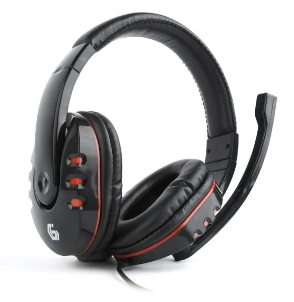 Căști Gaming GEMBIRD GHS-402 Cu Fir Jack 3.5 mm Negru Roșu