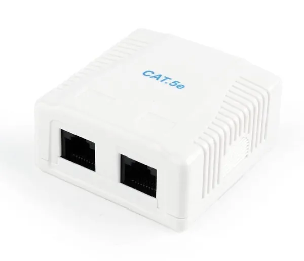 Priză RJ-45 GEMBIRD NCAC-2U5E-01 cu 2 ieșiri