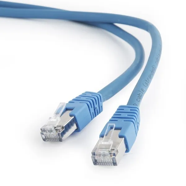 Cablu Patch Cord GEMBIRD Cat6a S/FTP 1m Albastru PP6A-LSZHCU-B-1M