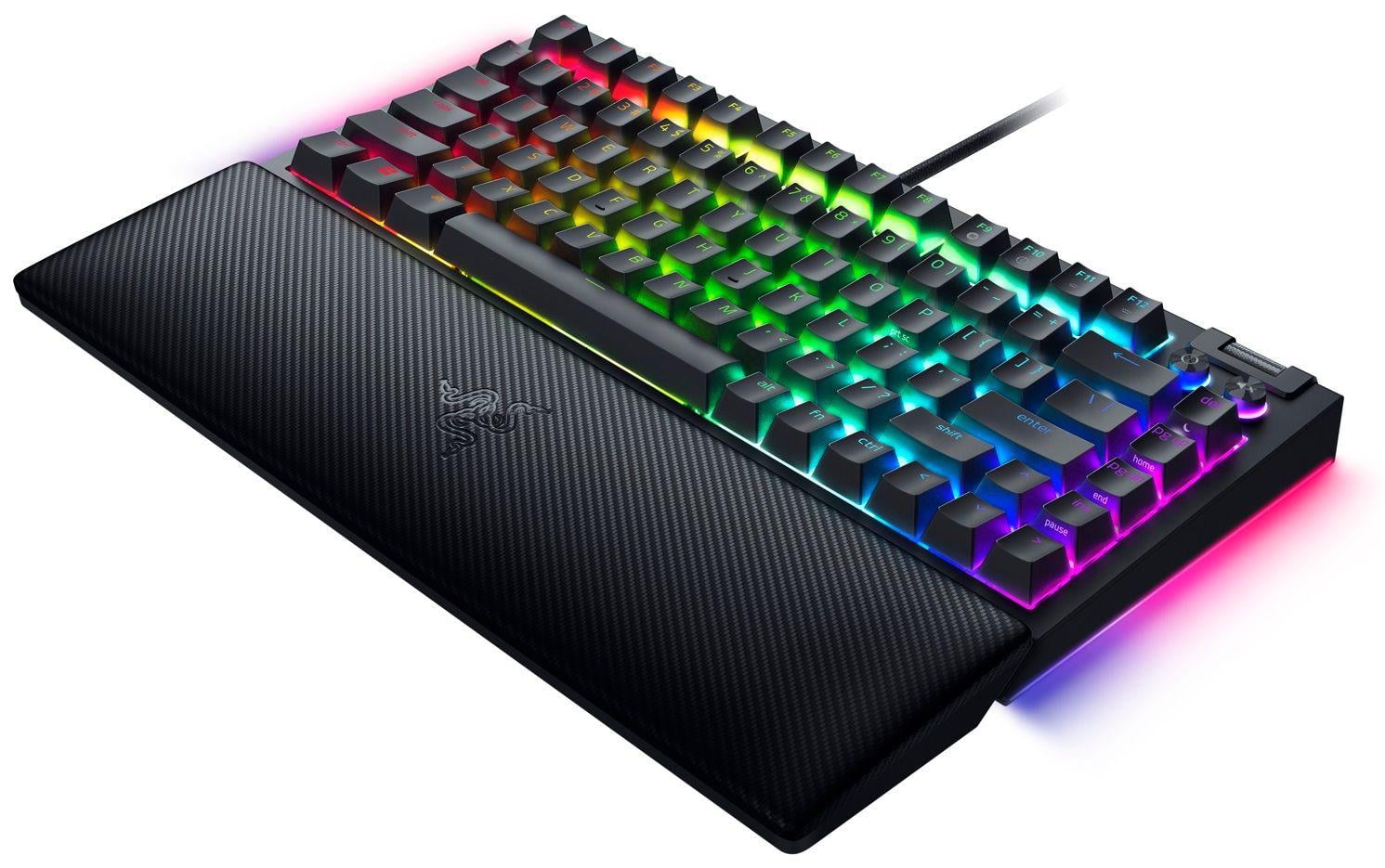 Tastatură mecanică gaming RAZER BlackWidow V4 75% RGB Negru - imagine 2