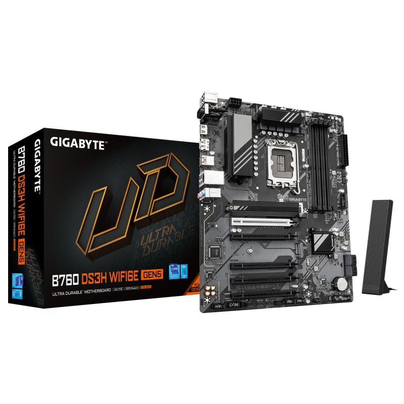 Placă de bază GIGABYTE B760 DS3H WiFi 6E Gen5