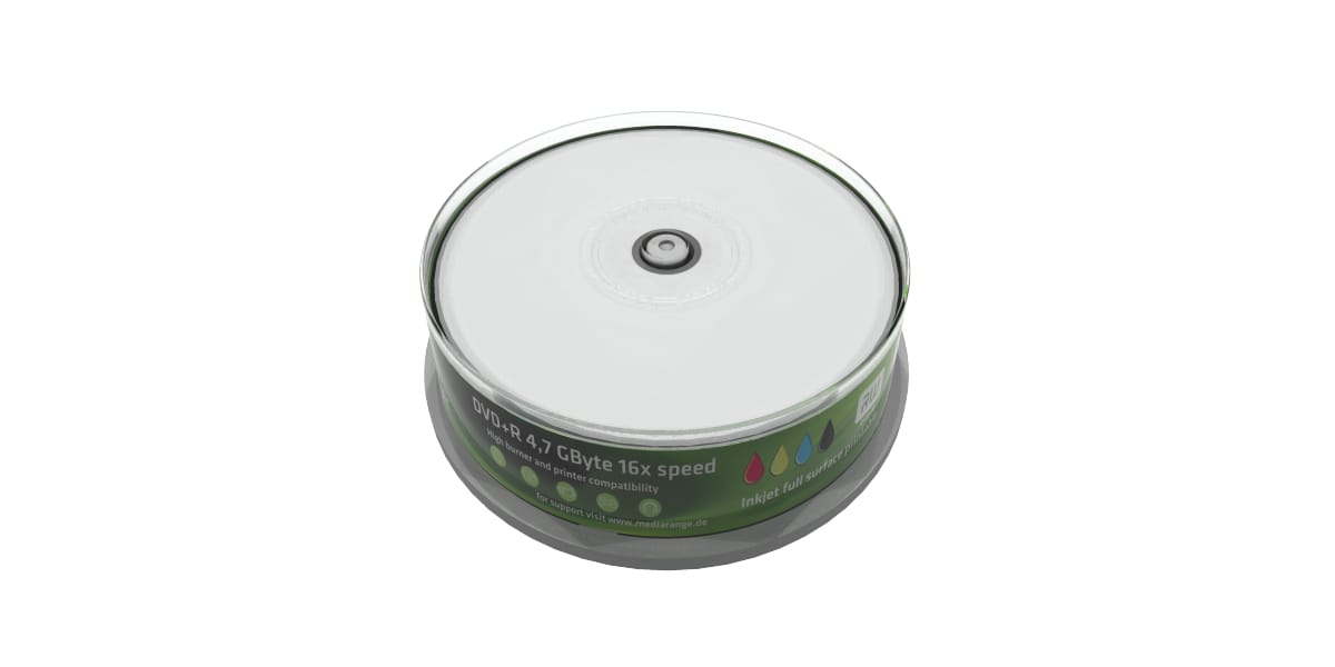 Discuri DVD+R MEDIARANGE MR408 Printabile 4.7GB 16x 25 bucăți