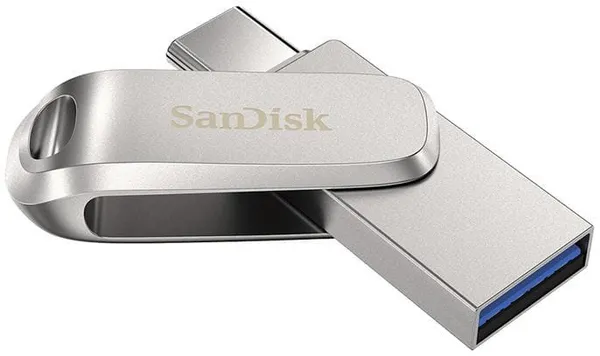 Memorie USB SANDISK Ultra Dual Drive Luxe 128GB USB-C Argintiu