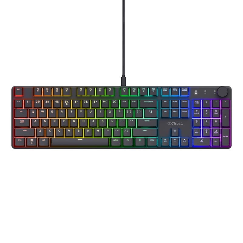 Tastatură Mecanică TRUST GXT 866 Torix RGB Negru TR-24910