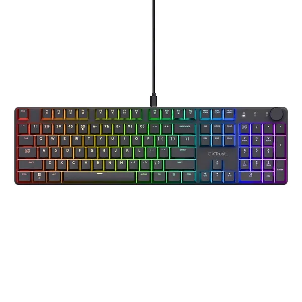 Tastatură Mecanică TRUST GXT 866 Torix RGB Negru TR-24910