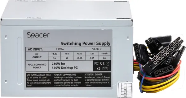Sursă PC SPACER SPS-ATX-450 450W ATX - imagine 3