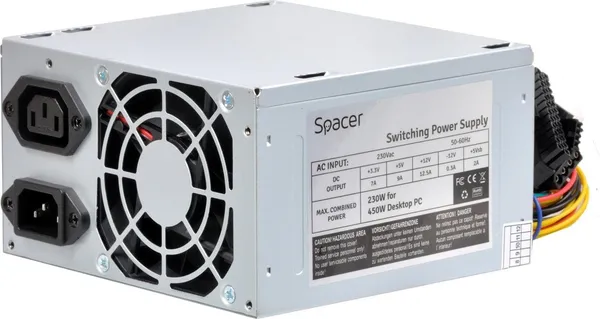 Sursă PC SPACER SPS-ATX-450 450W ATX - imagine 2