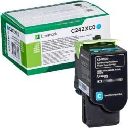 Toner LEXMARK C242XC0 Cyan Original 3.500 Pagini