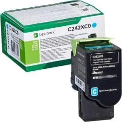 Toner LEXMARK C242XC0 Cyan 3.5K Original