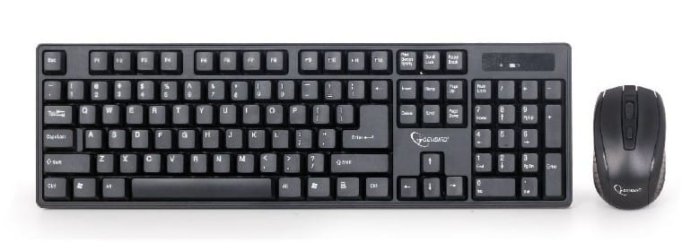 Kit Tastatură și Mouse Wireless GEMBIRD KBS-W-01 104 Taste Negru