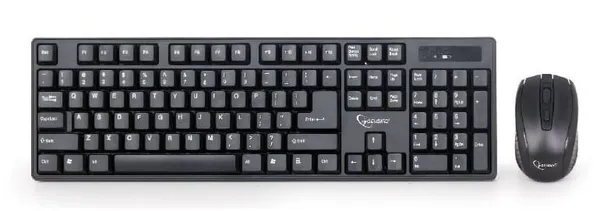 Kit Tastatură și Mouse Wireless GEMBIRD KBS-W-01 104 Taste Negru