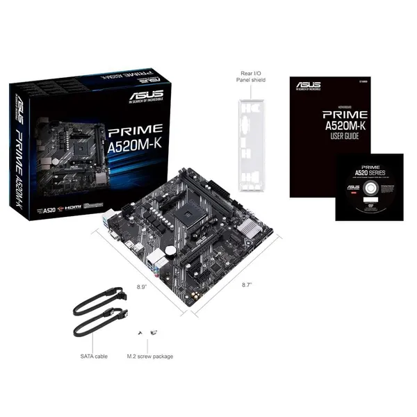 Placă de bază ASUS PRIME A520M-K Socket AM4 mATX - imagine 2