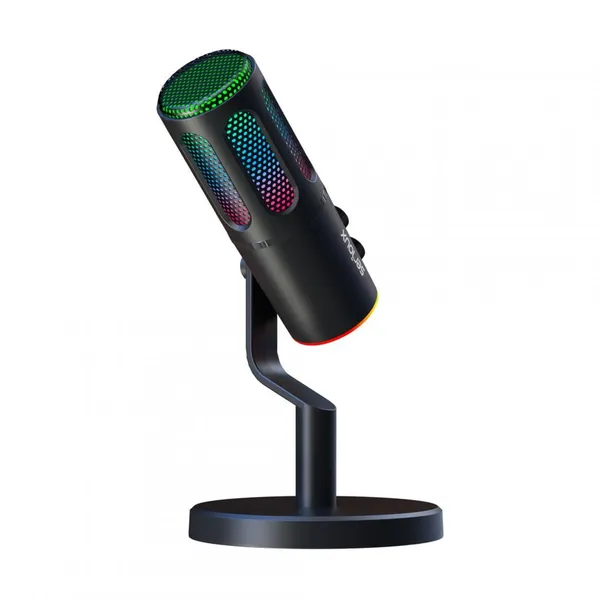 Microfon Gaming SERIOUX SU8 Condenser Unidirectional RGB USB-C 3.5mm - imagine 3