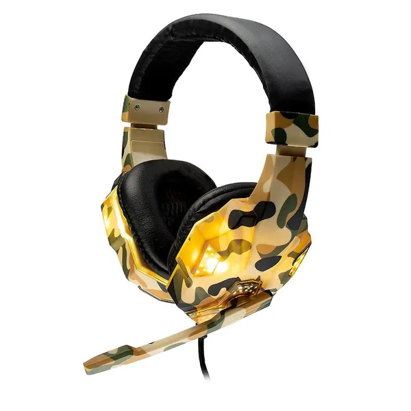 Căști Gaming SPACER SPGH-CAMO Camuflaj Cu Fir - imagine 5