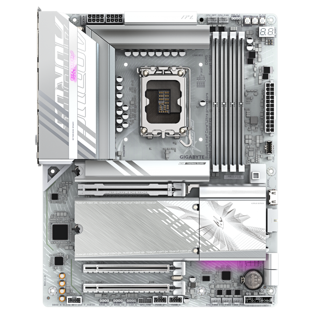 Placă de bază GIGABYTE B860 AORUS ELITE WIFI7 ICE LGA1851 - imagine 2