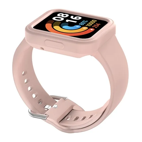 Curea XIAOMI Redmi Watch 2 Lite Roz TPU - imagine 2