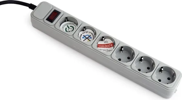 Prelungitor GEMBIRD SPG6-B-6C 6 Prize Schuko 16A Gri