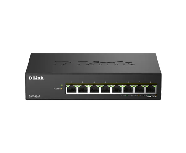 Switch D-LINK DMS-108P 8 Porturi PoE RJ-45 2.5 Gbps
