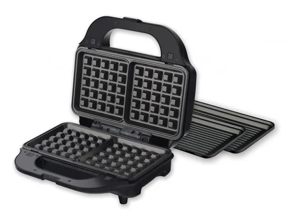 Sandwich Maker HEINNER SM-2H900BKS 900W Negru - imagine 2