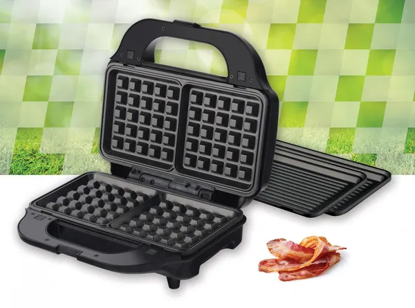Sandwich Maker HEINNER SM-2H900BKS 900W Negru