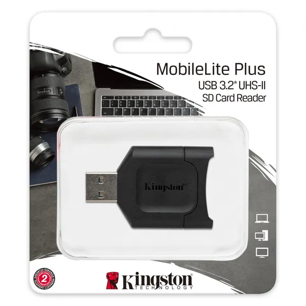 Card Reader KINGSTON USB 3.2 Gen1 USB-A UHS-II Negru - imagine 2