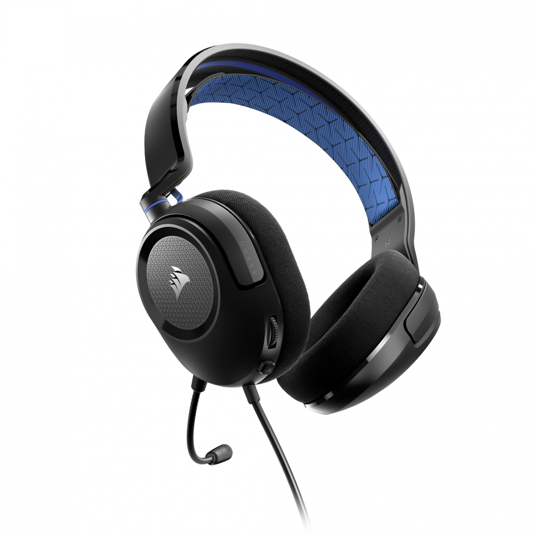 Casti Gaming CORSAIR HS35 V2 Albastru - imagine 2