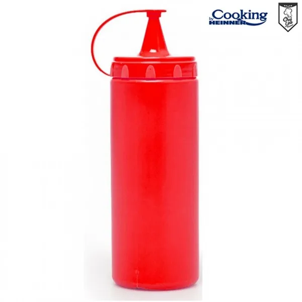Sticlă Dispenser pentru Sosuri HEINNER Chef Line 700 ml Roșu