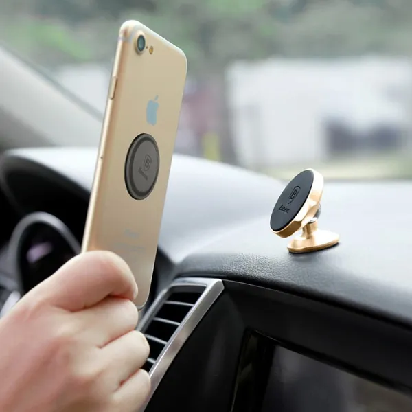 Suport auto BASEUS Small Ears SUER-B01 Magnetic Negru - imagine 7