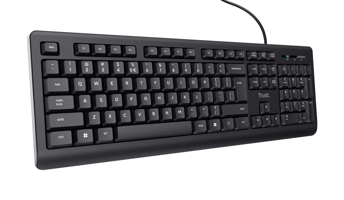 Tastatură PC TRUST Cu Fir Negru TR-24639
