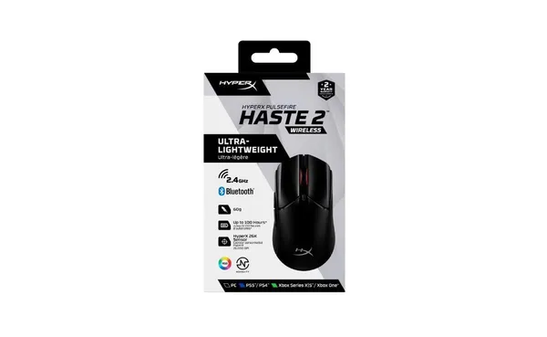 Mouse Gaming HP HYPERX Pulsefire Haste 2 Wireless 26000 DPI Negru - imagine 3