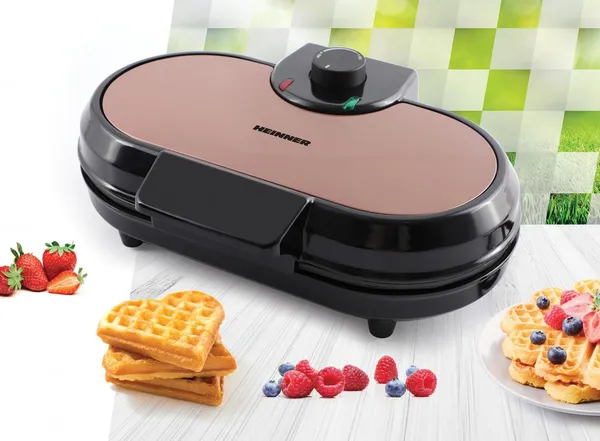 Aparat de făcut gofre HEINNER HWF-1000CR 1000 W - imagine 3