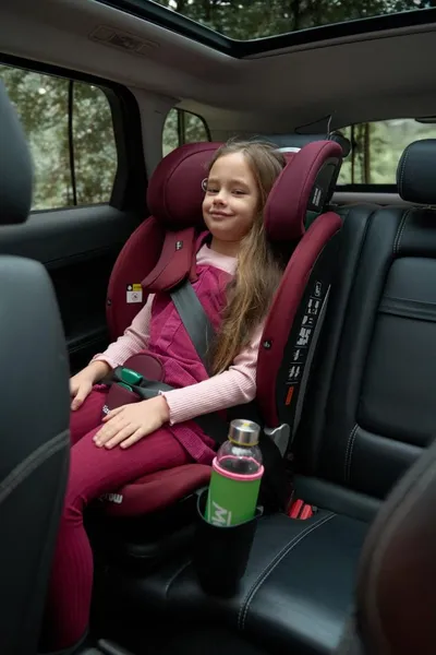 Scaun Auto U-GROW Goldfix Plus I-Size Isofix Roșu - imagine 14