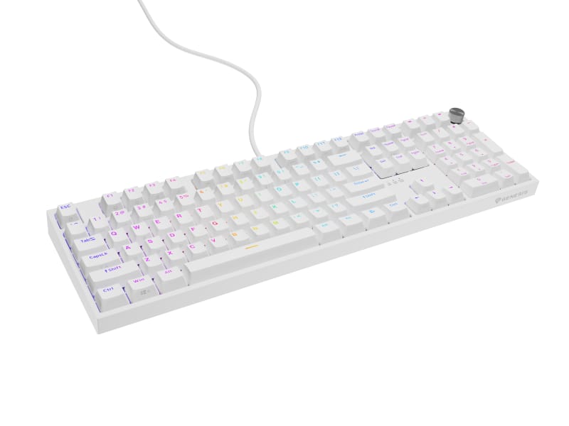 Tastatură GENESIS Thor 404 Mecanică RGB Albă