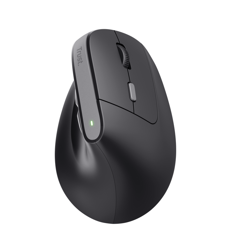 Mouse ergonomic TRUST Bayo II Wireless 2400 DPI Negru TR-25145 - imagine 2