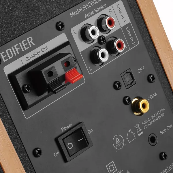 Boxe EDIFIER R1280DBS-BR 2.0 42W Bluetooth Maro - imagine 5