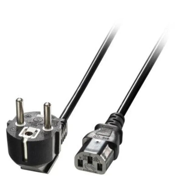 Cablu Alimentare LINDY Schuko IEC C13 2m Negru LY-30335 - imagine 2