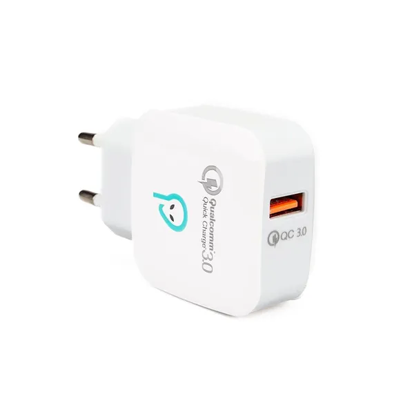 Încărcător Rețea SPACER SPAR-USBQ-01 Quick Charge 3.0 18W USB Alb - imagine 2