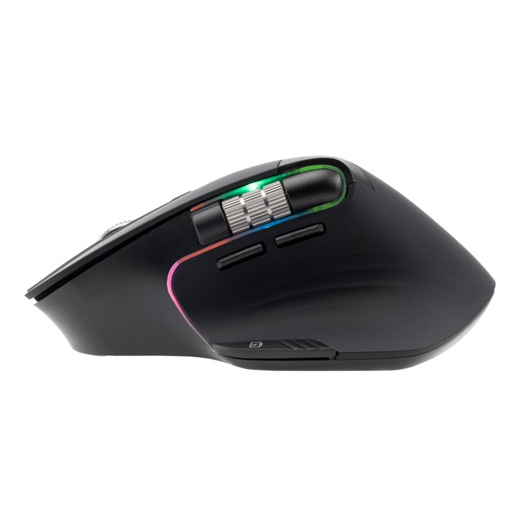Mouse TELLUR Shade Wireless 3200 DPI Silent Click RGB Negru - imagine 4