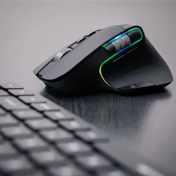 Mouse TELLUR Shade Wireless 3200 DPI Silent Click RGB Negru - imagine 7