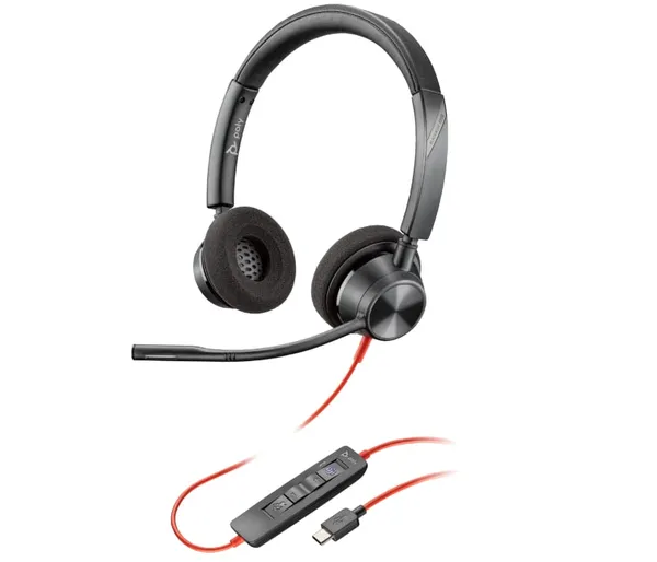 Căști Audio POLY Blackwire 3325 Stereo USB-C Teams Negru